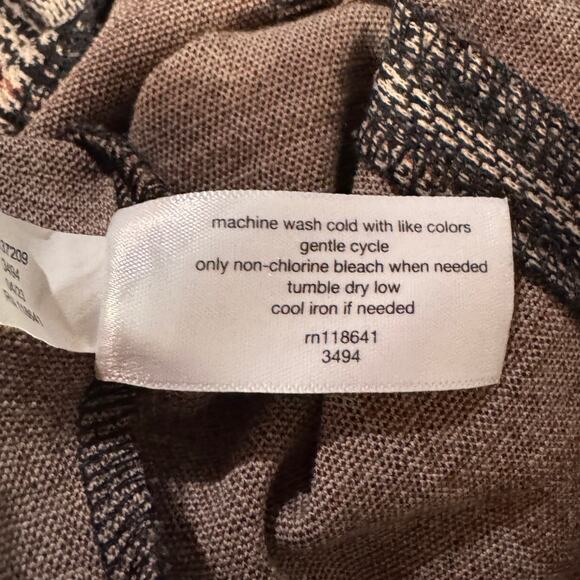 Lane Bryant SZ 24 Ponte Pants Straight Leg Glen Plaid Stretch Pull-On Pockets - Picture 9 of 9